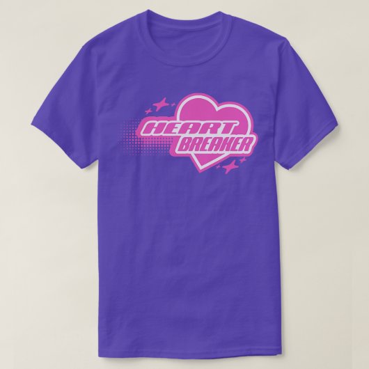 Y2k Heartbreaker Roze T-shirt (Design voorkant)