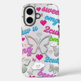 Y2K Hoesje Esthetiek 2000s Nostalgie Vlinder