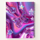 Y2K Holographic Journal | Chrome Stars & Butterfly Notitieboek (Achterkant)