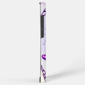 Y2K iriserende hart- en Paarse ketens telefoonhoes Samsung Galaxy Hoesje (Rechterkant)