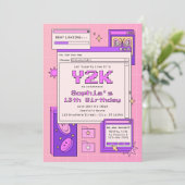 Y2K Jaren 2000 Retro Computer Interface Verjaardag Kaart (Staand voorkant)