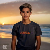 Y2K Jesus Spherical Cross Christian Inspirational T-shirt