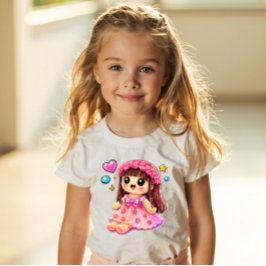 Y2K Kawaii Pop Stijl – Cute Meisjes Speelgoed Stic Kinder Shirts