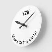 Y2K-klok - Jaar 2000 Grafiek omlaag Ronde Klok (Hoek)