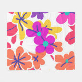 Y2K Levendig Wildflower Bold Retro Spring Design Fleece Deken (Voorkant (Horizontaal))