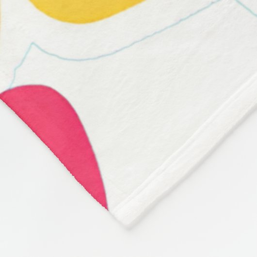 Y2K Levendig Wildflower Bold Retro Spring Design Fleece Deken (Hoek)