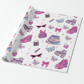 Y2K Millennium Esthetische Modepatroon Cadeaupapier (Uitgerold)