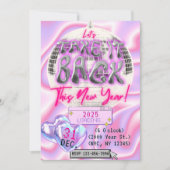 Y2K Nieuwjaarsfeest uitnodiging (Voorkant)