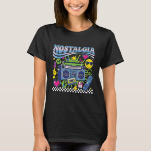 Y2K Nostalgie Retro Boombox Cassette Pixel Hart 9 T-shirt