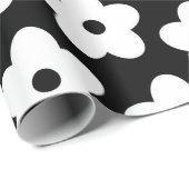 Y2K-patroon zwart-wit Cadeaupapier (Rol Hoek)