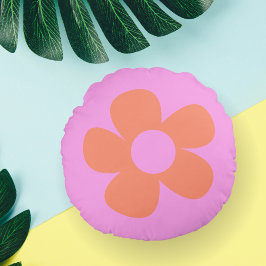 Y2k Preppy Hot Pink Dorm Decor Rond Kussen