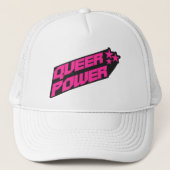 Y2K Queer Power Pride Trucker Pet (Voorkant)