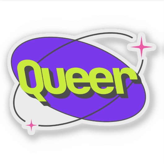 Y2K Queer Pride Sticker (Voorkant)