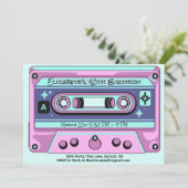 Y2K Retro 90s 80s Cassettebandje Kaart (Staand voorkant)