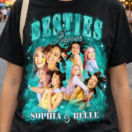 Y2K Retro 90s BFF Illegale Teal Coole Beste Vriend T-shirt