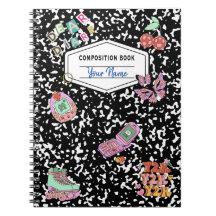 Y2K Retro Compositie Notitieboek