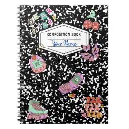 Y2K Retro Compositie Notitieboek