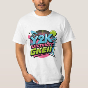 Y2K Retro Neon Esthetische Vette 90s Geïnspireerde T-shirt