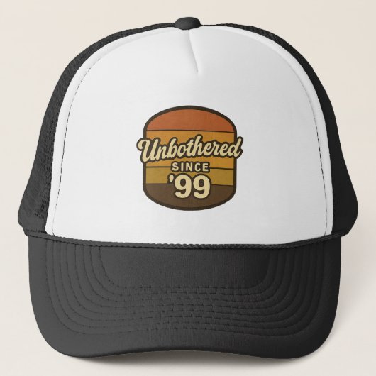Y2K Retro Stripes Throwback Gift - Sinds '99 Trucker Pet (Voorkant)