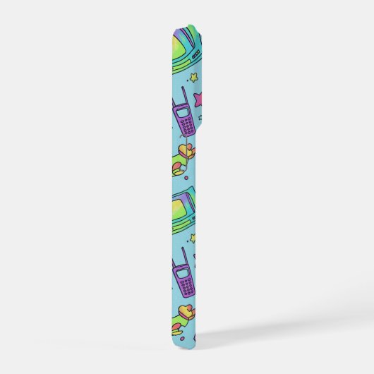 Y2K Retro Tech Aesthetic Pattern Phone Case iPhone Hoesje (Rechterkant)