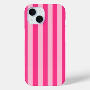 Y2K Roze Gestreepte iPhone 15 Case