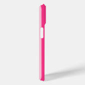 Y2K Roze Gestreepte Case-Mate iPhone Case (Achterkant / Rechts)