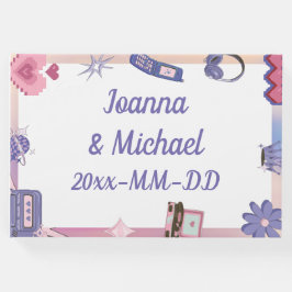 Y2K Roze Paarse 2000s Retro Tech Geek Liefde Bruil Gastenboek