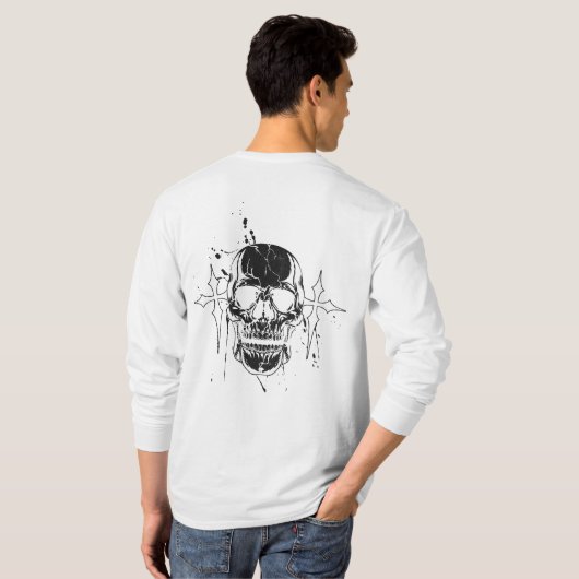 Y2k Skull long sleeve T-Shirt (Achterkant volledig)