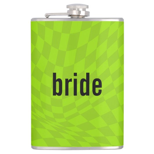 y2k Slime Groene Zomer Bachelorette Bruidsfeest Heupfles (Voorkant)