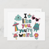 Y2K Stickerbomb Trendy Indie Pop Art Briefkaart (Voorkant / Achterkant)