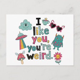 Y2K Stickerbomb Trendy Indie Pop Art Briefkaart