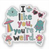 Y2K Stickerbomb Trendy Indie Pop Art Sticker (Voorkant)