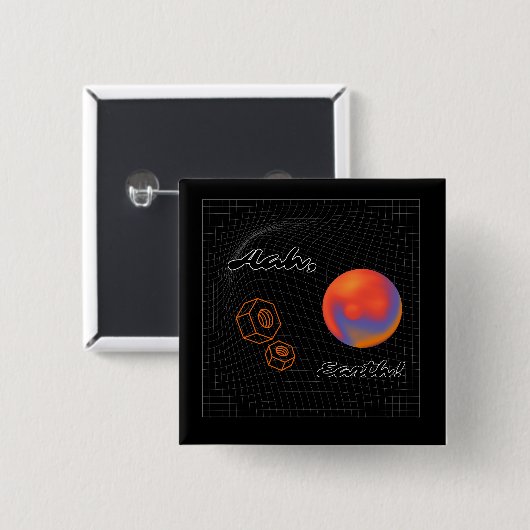 Y2K-STIJL VIERKANTE BUTTON 5,1 CM (Voorkant /achterkant)