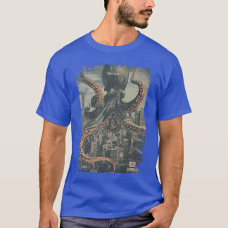 Y2K Streetwear Vintage Mode Octopus Horror Mons T-shirt