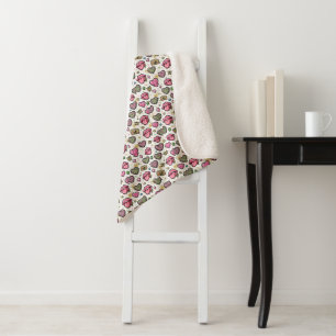 Y2K Trendy Luipaardprint Lippen  Sherpa Deken