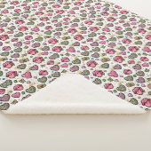Y2K Trendy Luipaardprint Lippen Sherpa Deken (3/4)