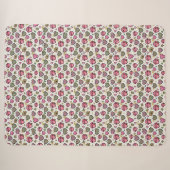Y2K Trendy Luipaardprint Lippen Sherpa Deken (Voorkant (horizontaal))
