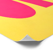 Y2K-typografieposter, Roze Retro Statement in Vet Poster (Hoek)