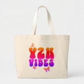 Y2K VIBES Butterfly Grote Tote Bag (Voorkant)