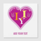 Y2K Vibrant Pink ILY Sign Language Heart Custom (Voorkant)