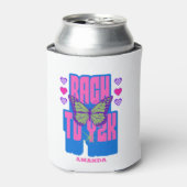 Y2K vrijgezellenfeest vlinder Blikjeskoeler (Blikje Voorkant)