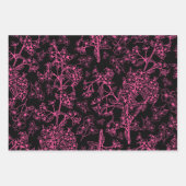 Y2K warm roze en zwart  modern Inpakpapier Vel (Voorkant 2)