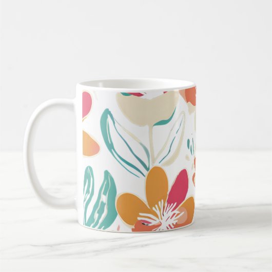 Y2K Wildflower Bold Retro Spring Keuken Decor Koffiemok (Links)