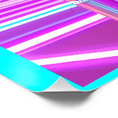 Y2Kayla in haar Cyberwave Blues Perfect Poster (Hoek)