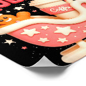 Y A Sleigh Queen Sleigh Girl Gingerbread Coffee Ch Poster (Hoek)