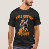 Y’all Gettin Rocky Chopped Tennessee Halloween Cos T-shirt (Voorkant)