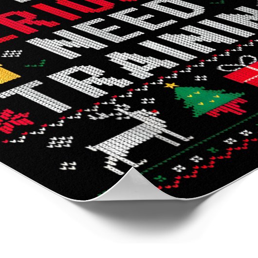 Y’all Seriously Need Training Ugly Office Christma Poster (Hoek)