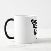 Y Alphabet black butterfly Magische Mok (Links)