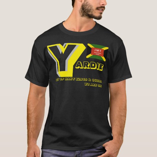 Y ARDIE. Basic donker T-shirt (Voorkant)