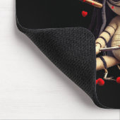 Y Cute Sitting Voodoo Doll Halloween Valentine Day Muismat (Hoek)